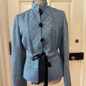 FULL SUIT!!Elegant Blue Women's Jacket and skirt by Eccocci